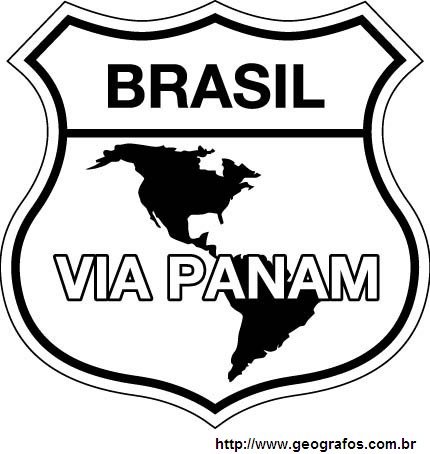 Placa Identificação Estradas Pan Americanas