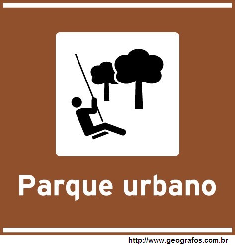 Placa Parque Urbano Atrativo Turístico