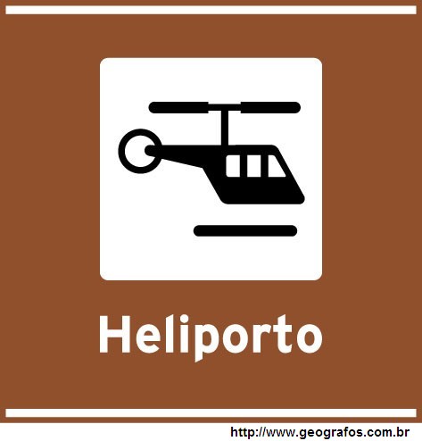 Placa Pouso Manutencao Helicopteros