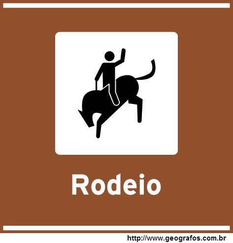 Placa Rodeio Atrativo Turístico