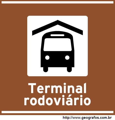 Placa Terminal Rodoviário