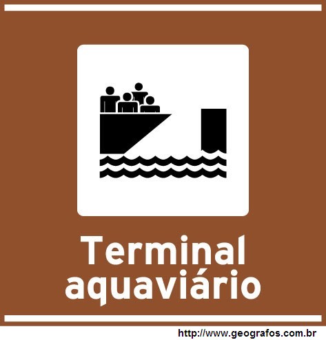 Placa Transporte Aquático de Passageiros
