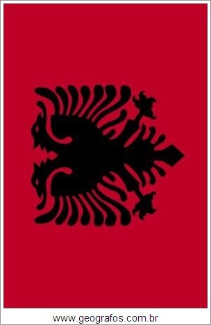 Bandeira do País Albania