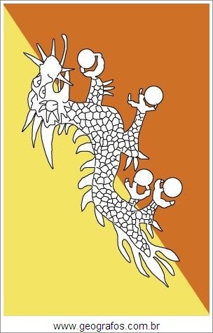 Bandeira do País Butão