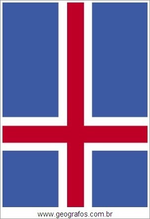 Bandeira do País Islândia