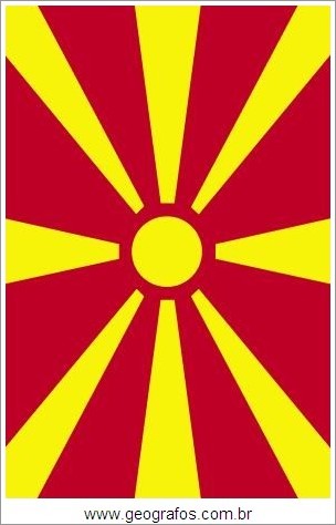 Bandeira do País Macedônia