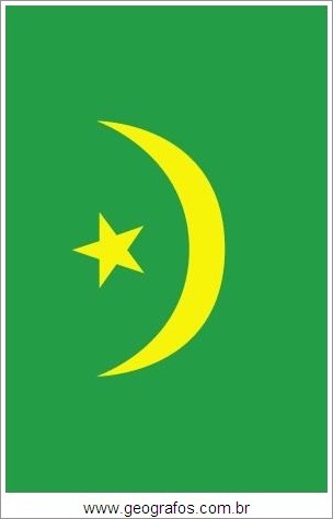 Bandeira do País Mauritânia