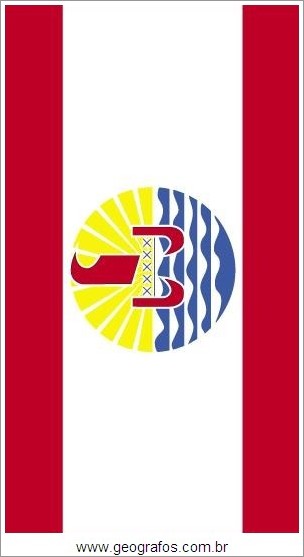 Bandeira do País Polinésia Francesa