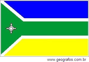 Bandeira do Estado Amapá Localizado na Região Norte do Brasil