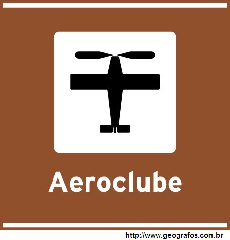 Placa Aeroclube Atrativo Turístico