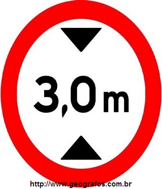 Placa Altura Máxima Permitida