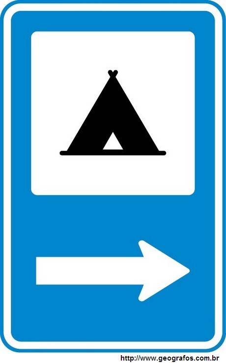 Placa Área De Campismo