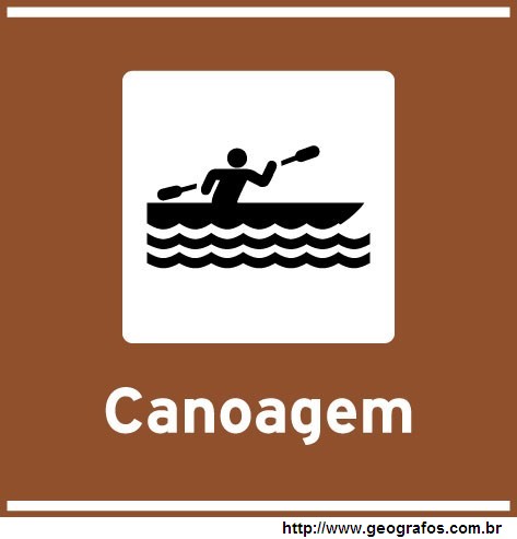 Placa Canoagem Atrativo Turístico