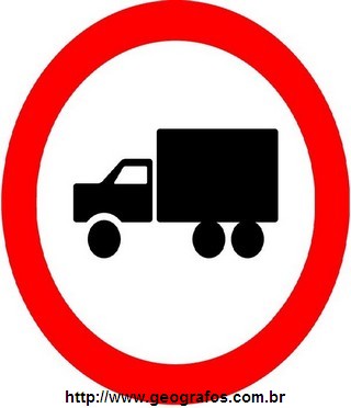 Placa Circulação Exclusiva De Caminhão