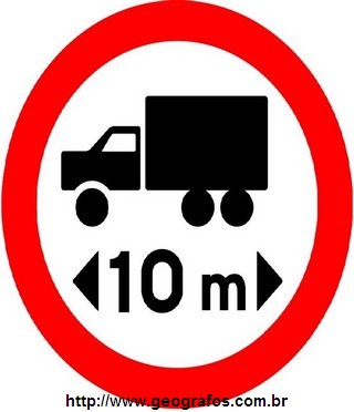 Placa Comprimento Máximo Permitido