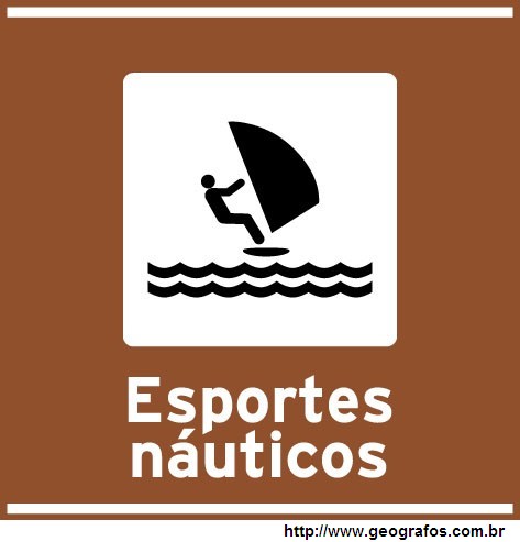 Placa Esportes Náuticos Atrativo Turístico