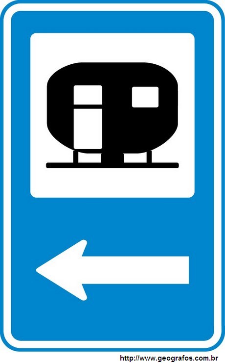 Placa Estacionamento de Trailers