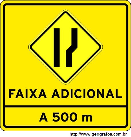 Placa Faixa Adicional
