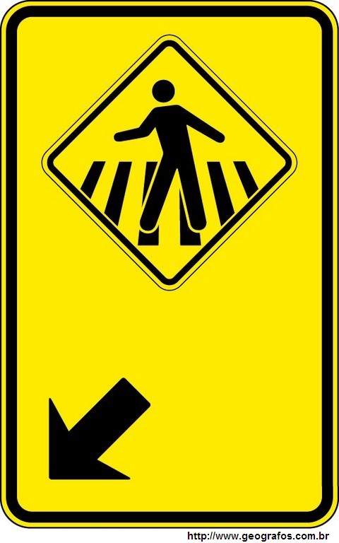 Placa Faixa de Pedestres