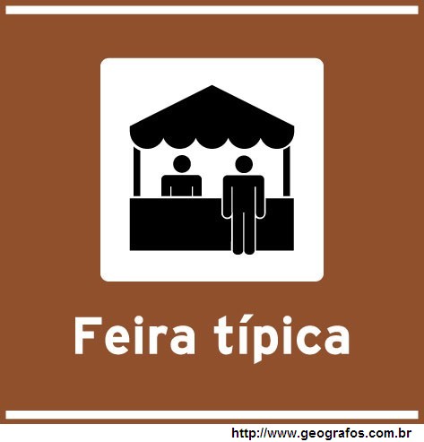 Placa Feira Tíica Atrativo Turístico