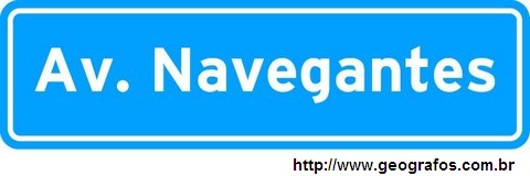 Placa Identificação Avenida Navegantes