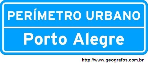 Placa Identificação Divisa Perímetro Urbano