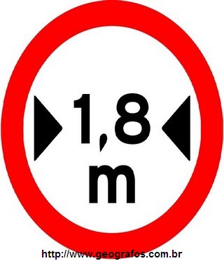 Placa Largura Máxima Permitida