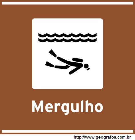 Placa Mergulho Atrativo Turístico