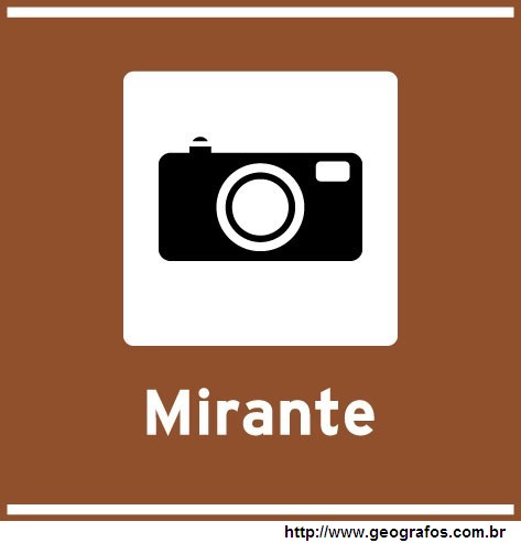 Placa Mirante Atrativo Turístico