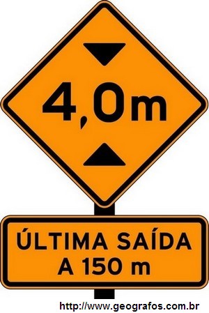 Placa de Obras Altura Limitada
