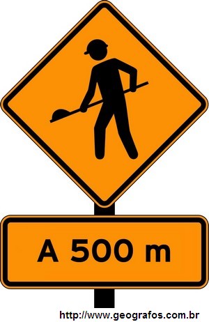 Placa de Obras Obras Adiante