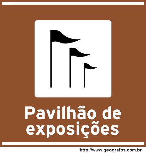 Placa Pavilhao De Exposicao Atrativo Turístico