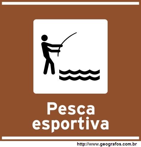 Placa Pesca Esportiva Atrativo Turístico