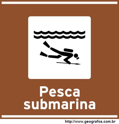 Placa Pesca Submarina Atrativo Turístico