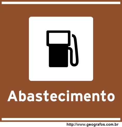 Placa Posto de Abastecimento