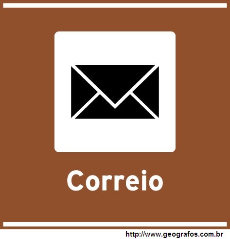 Placa Prestacao de Serviços Postais dos Correios