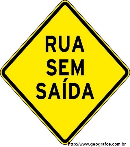 Placa Rua Sem Saída