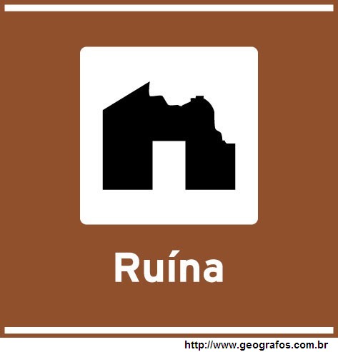 Placa Ruina Atrativo Turístico