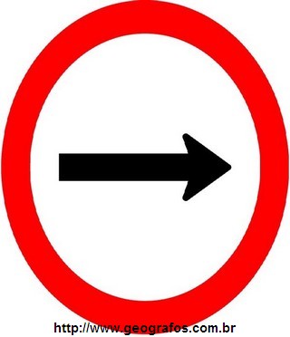 Placa Sentido De Circulação Da Via