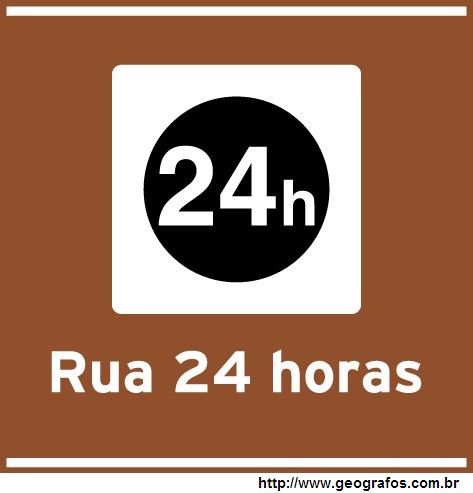 Placa Serviço Lazer 24 Horas