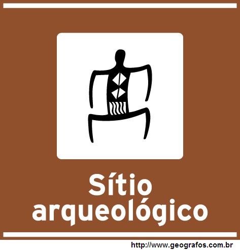 Placa Sítio Arqueológico Atrativo Turístico
