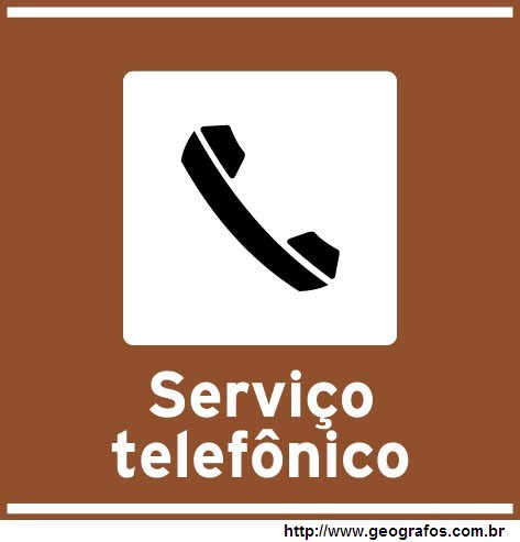 Placa Telefone Público