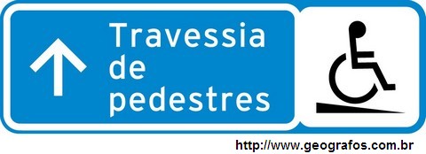 Placa Travessia de Pessoas