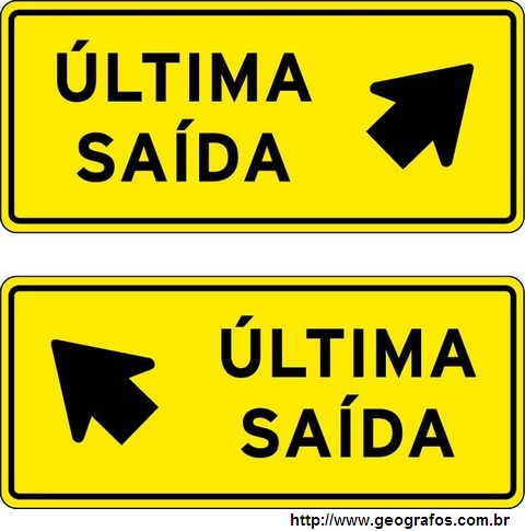 Placa Última Saída