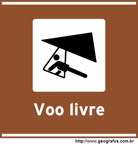 Placa Voo Livre Atrativo Turístico